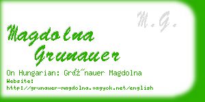 magdolna grunauer business card